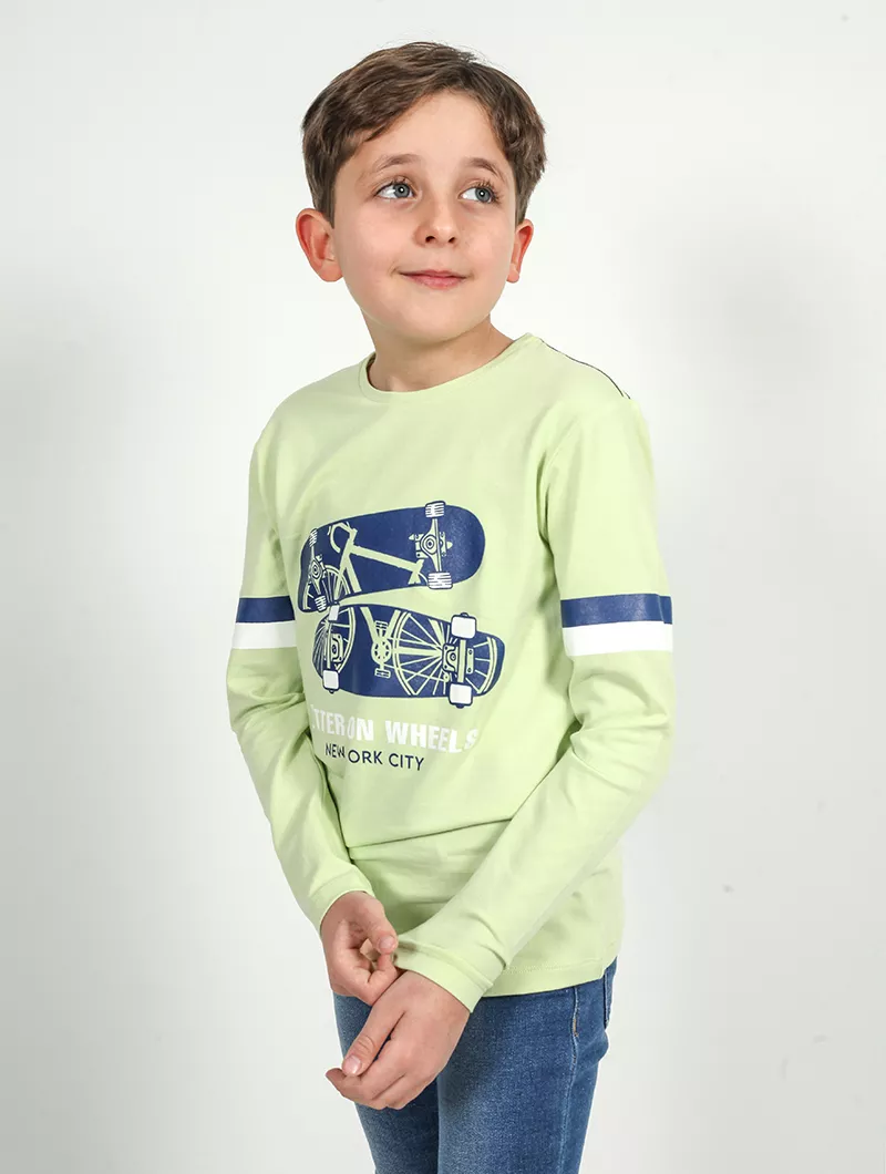 Pull garçon imprimé